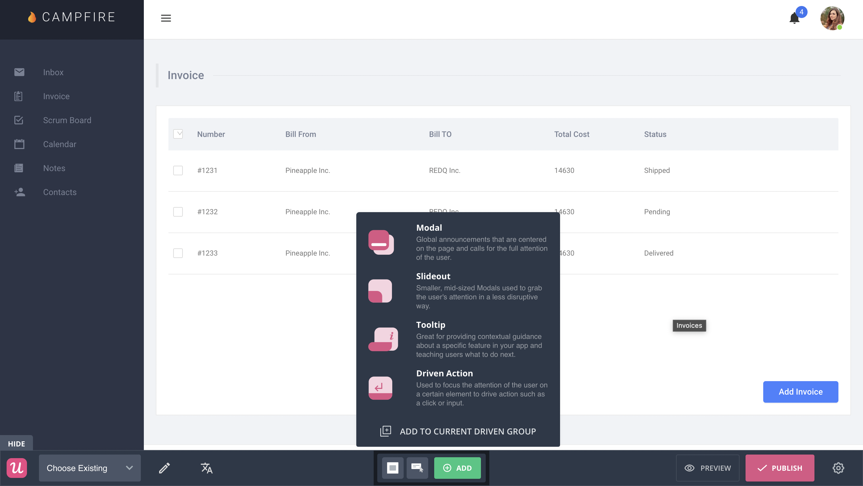 no-code UI builder userpilot
